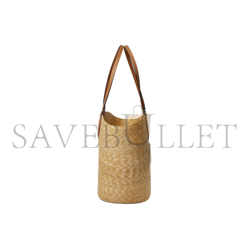 GUCCI MEDIUM LEATHER TRIM TOTE BAG 779530 (29*26*18cm)